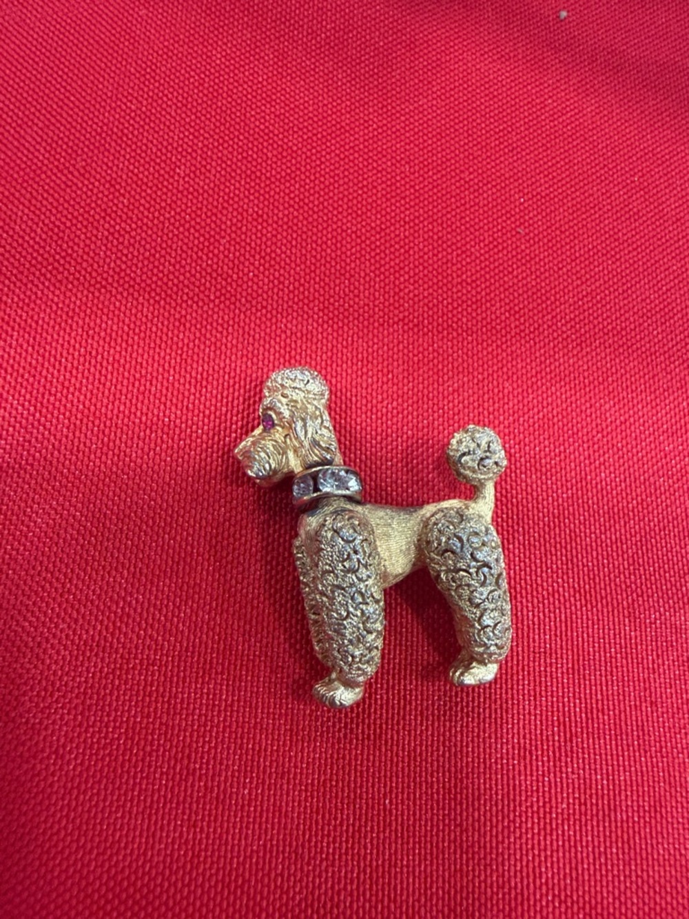 Elegant Poodle Dog Brooch